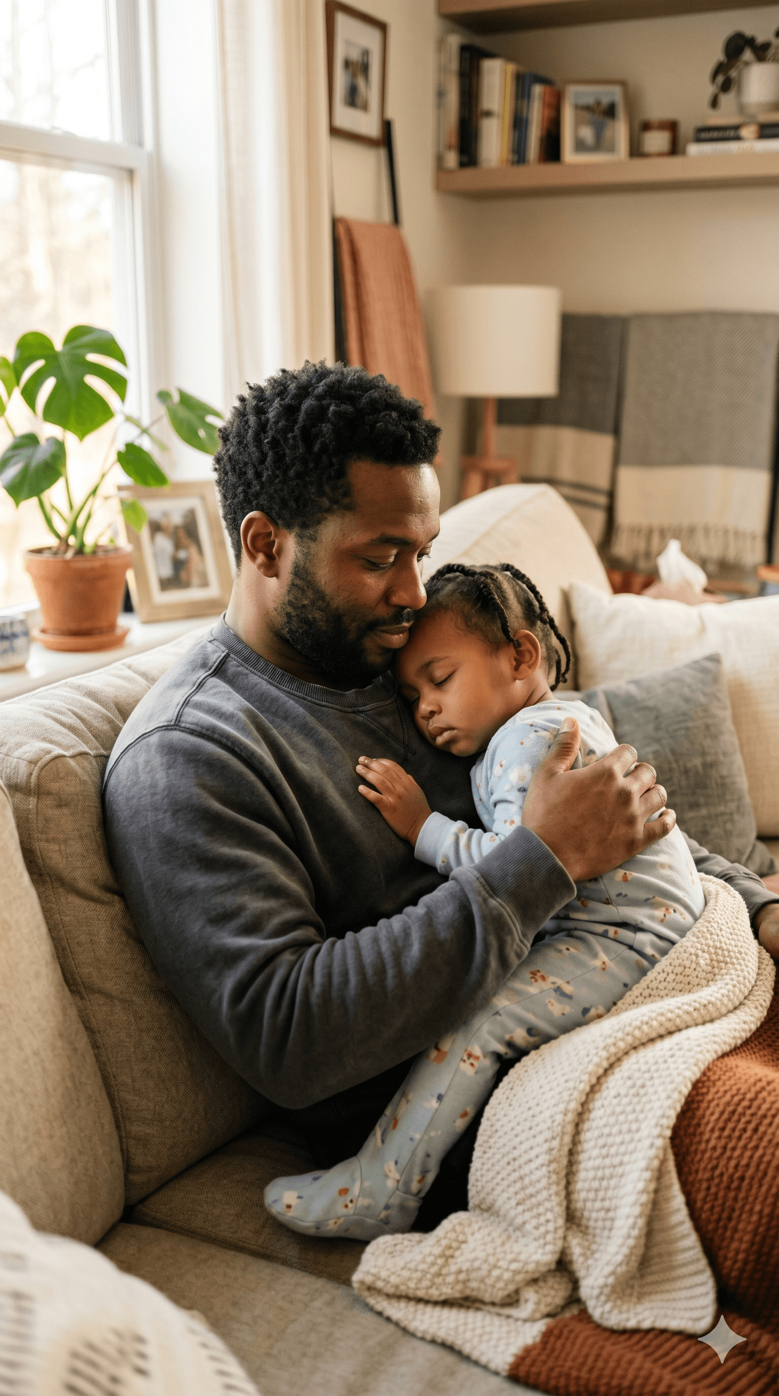 Father at home with his daughter—protecting family is what life insurance is about